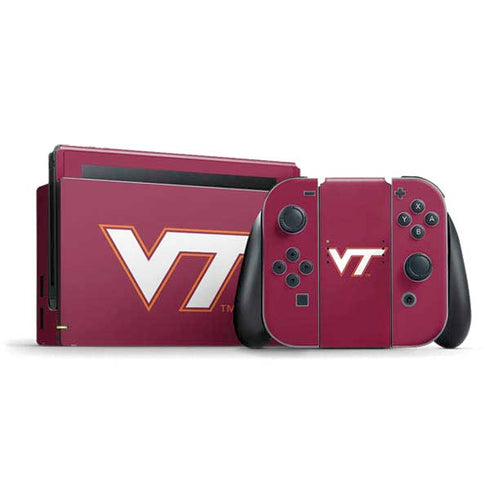 Virginia Tech University Maroon Nintendo Skins